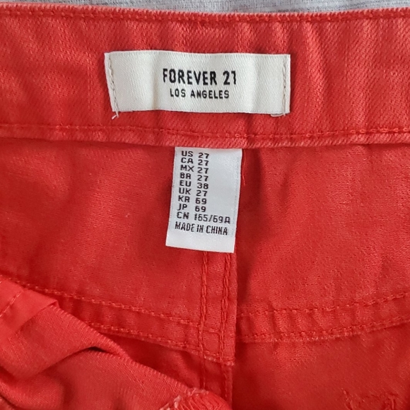 Red-Orange Shorts - Picture 5 of 6